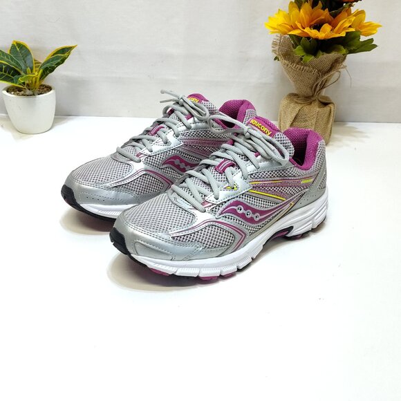 Saucony Cohesion 9 Running Shoe S15262-15 WMNS 10 Mesh Upper GRID Heel XT-600 - Picture 2 of 11